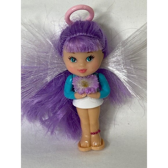 Toddler Doll Lot Fairy Wings Dolgen Denim Shortall Clothing Blonde Brunette - Picture 6 of 13